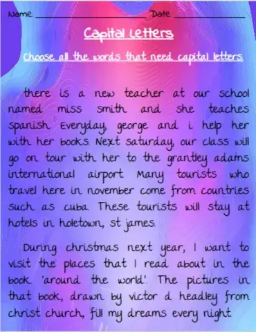 Using Capital Letters