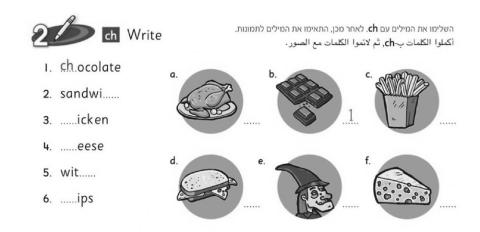 Ch sound exercise click 2
