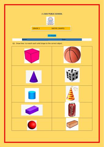 3 D shapes