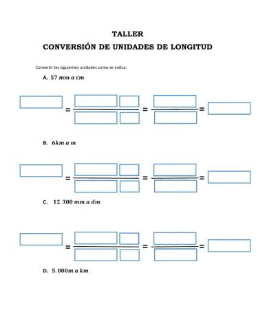 Conversion de unidades