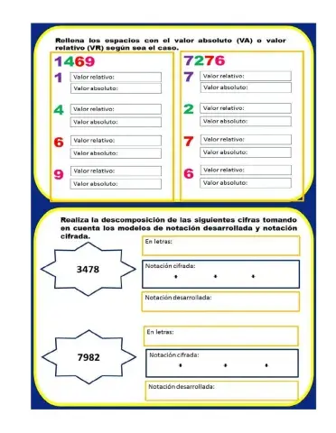 Descomposición de numeros
