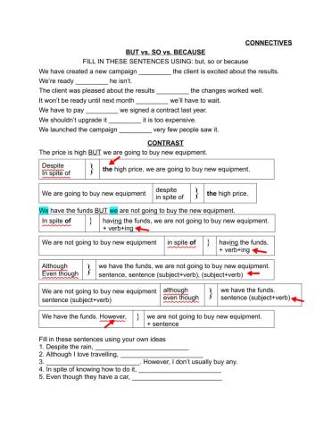 Connectives Contrast 1