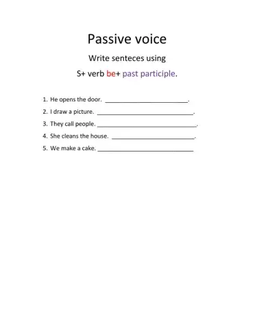 Passive voice simple present