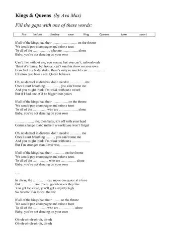 KINGS AND QUEENS - Ava Max