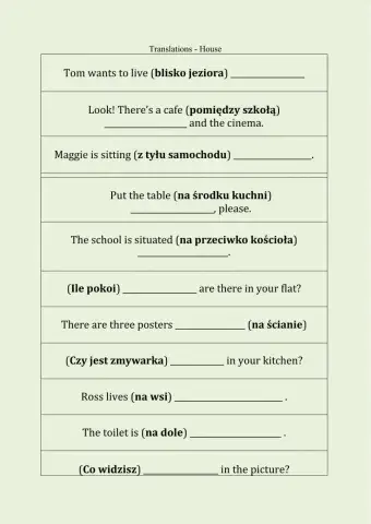 Translations - house E8