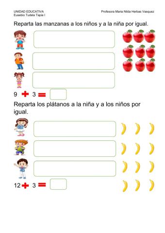 División con reparto