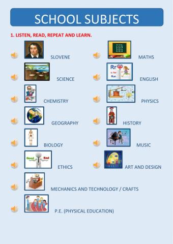 School subjects