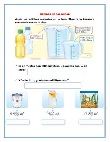 Medidas de capacidad