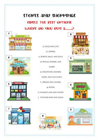 Stores and shoppings