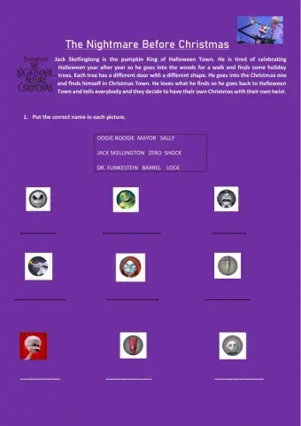 The nightmare before christmas