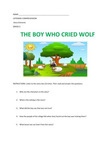 The Boy Who Cried Wolf