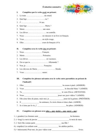 Evaluation sommative