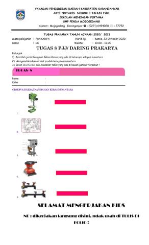Tugas 8 prakarya