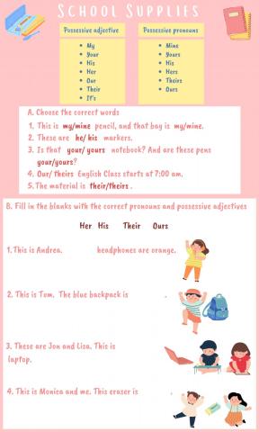 Possessive adjectives and pronouns