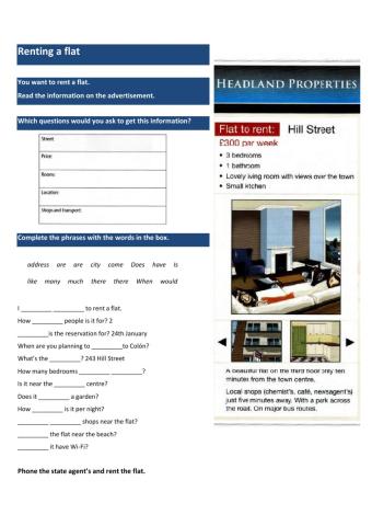 Renting a flat