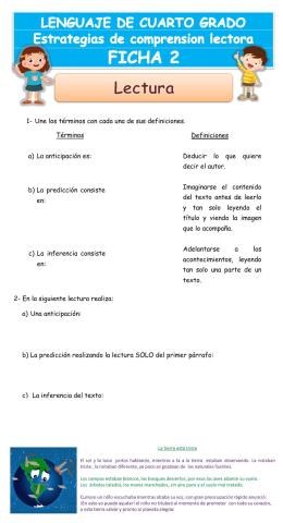 Estrategias de comprensión lectora