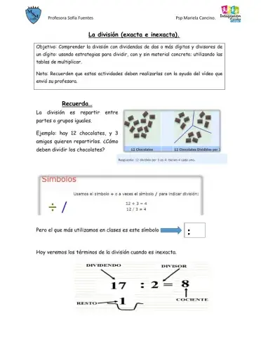 Divisiones esactas e inexactas