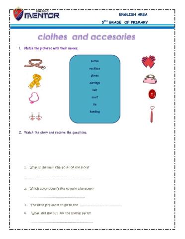 Clothes and accesories