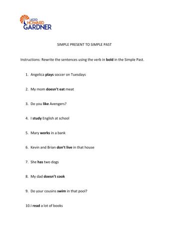 Simple Present to Simple Past