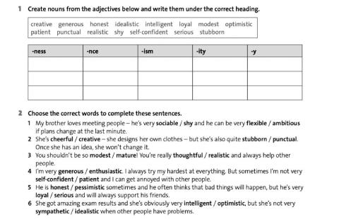 Describing character