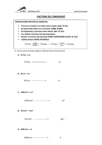 Factors de conversió