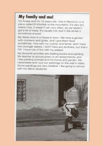 Reading: me and my family