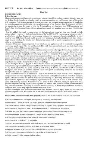 evaluación final 6to informática