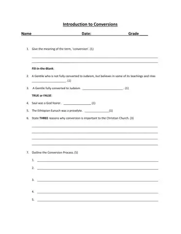 Introduction to Conversion