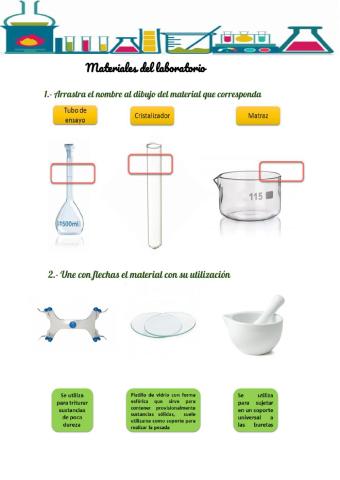 Materiales de laboratorio