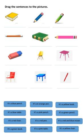 classroom objects
