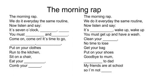 The morning rap