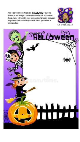 Invitación de Halloween