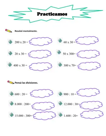 Mult. y Div.- Por unidad seguida de ceros