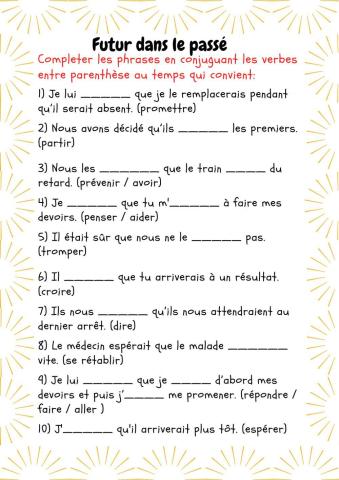 Futur dans le passé