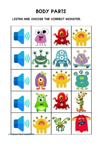 Monsters and body parts