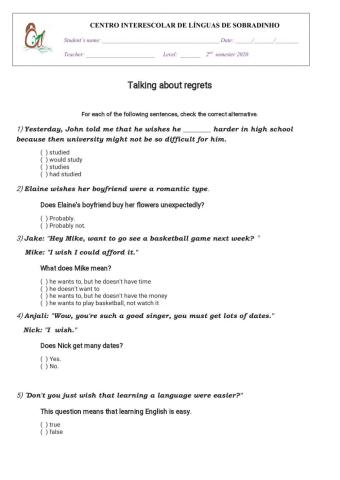 Talking about regrets