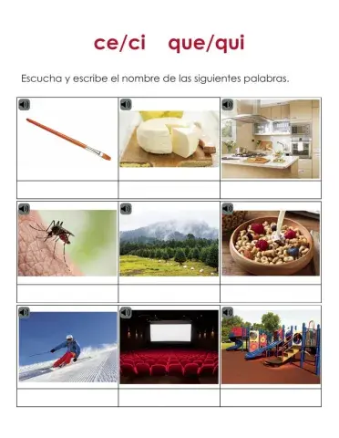 Ortografía ce-ci que-qui