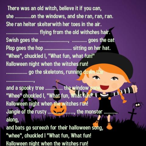 Halloween Night when the Witches run.