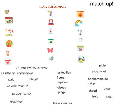 Darg and drop les saisons