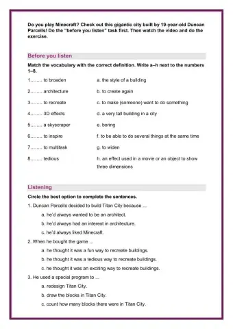 Listening amazing minecraft city