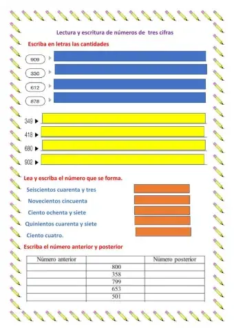 Números de tres cifras