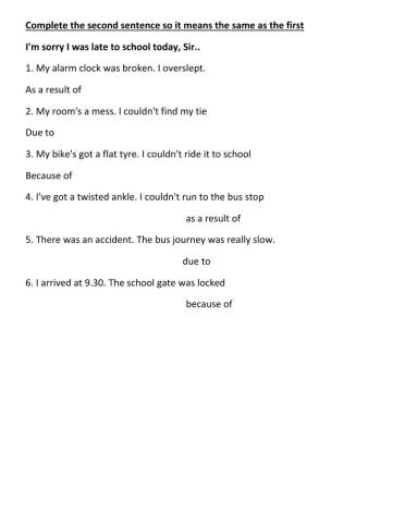 Linkers cause and effect