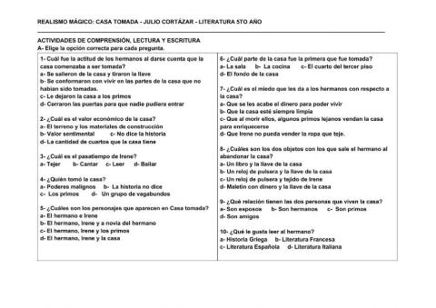 Casa tomada - Realismo mágico