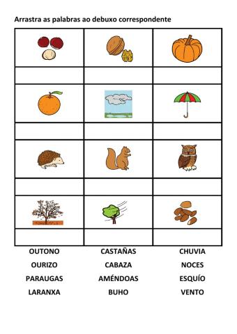 Vocabulario do outono