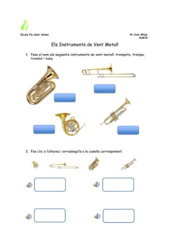 Instruments de vent-metall fitxa 1