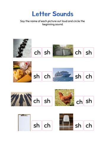 Begins with sh or ch