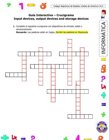 Input devices, output devices and storage devices