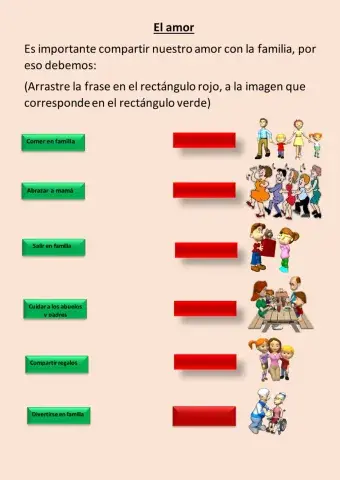 El amor en familia 1er Grado