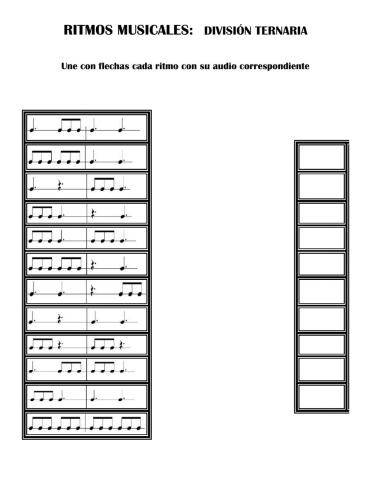 Ritmos musicales - División ternaria