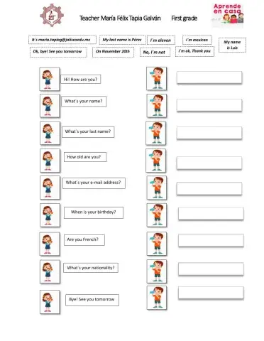 Personal information conversation